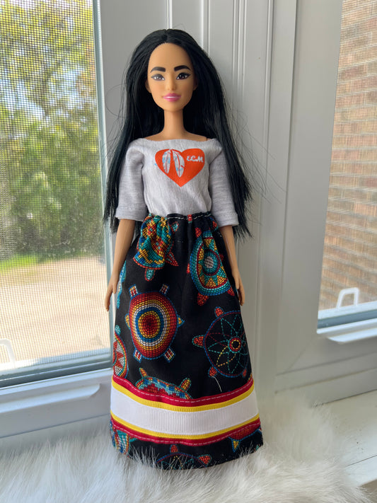 Indigenous Ribbon skirt Dolls