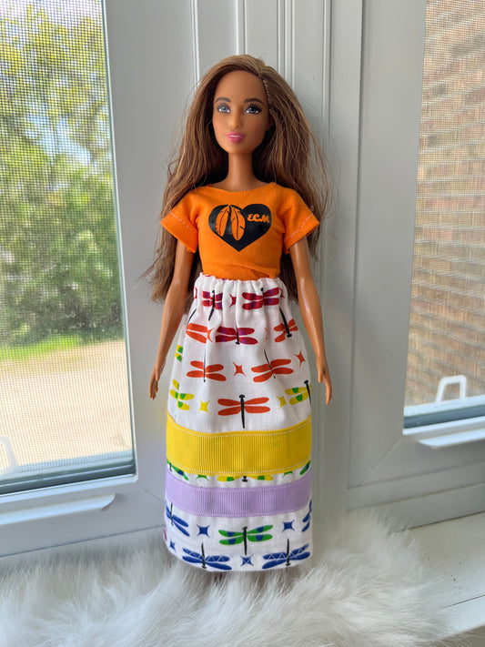 Indigenous Ribbon skirt Dolls